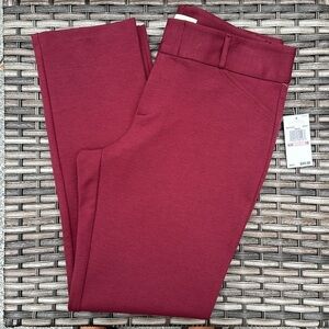 MICHAEL MICHAEL KORS Straight Leg Ponte Pants - Merlot